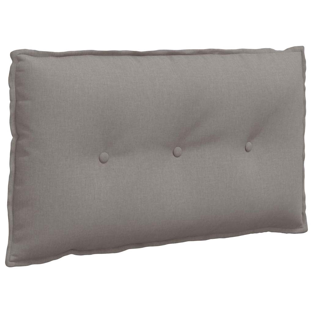 Polštář Na Záda Taupe 80 X 19 X 50 Cm Textil