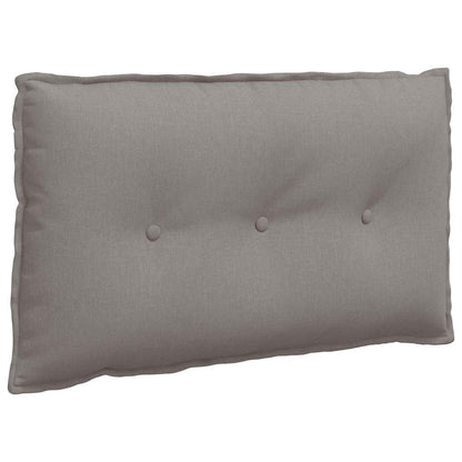Polštář Na Záda Taupe 80 X 19 X 50 Cm Textil