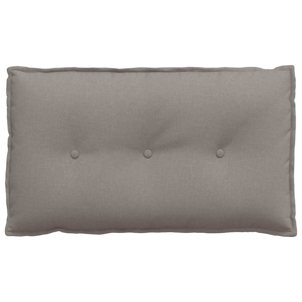 Polštář Na Záda Taupe 80 X 19 X 50 Cm Textil
