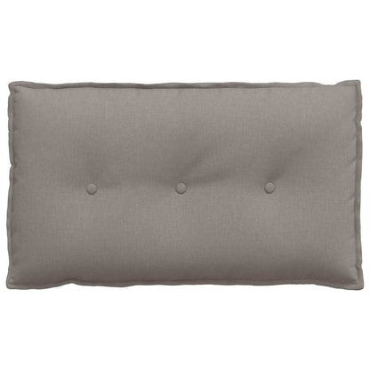 Polštář Na Záda Taupe 80 X 19 X 50 Cm Textil