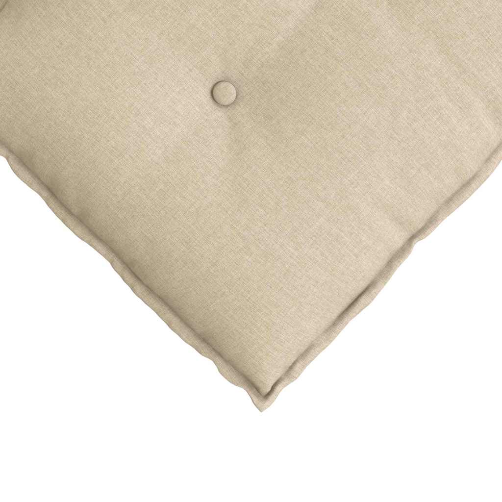 Polštář Na Záda Krémová 80 X 19 X 50 Cm Textil
