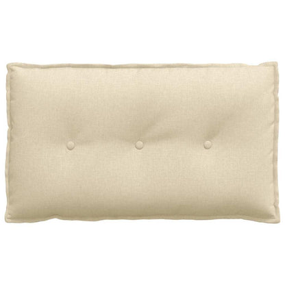 Polštář Na Záda Krémová 80 X 19 X 50 Cm Textil