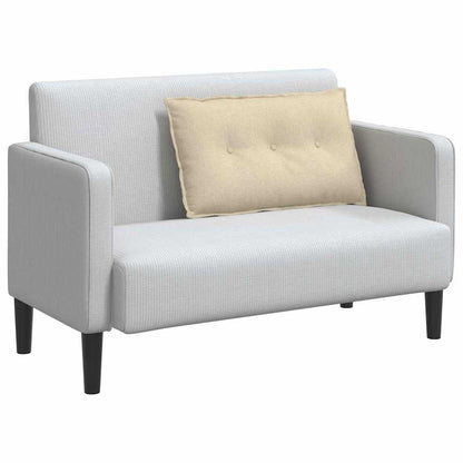 Polštář Na Záda Krémová 80 X 19 X 50 Cm Textil