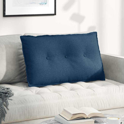 Polštář Na Záda Modrá 80 X 19 X 50 Cm Textil