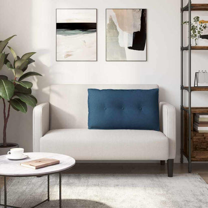 Polštář Na Záda Modrá 80 X 19 X 50 Cm Textil
