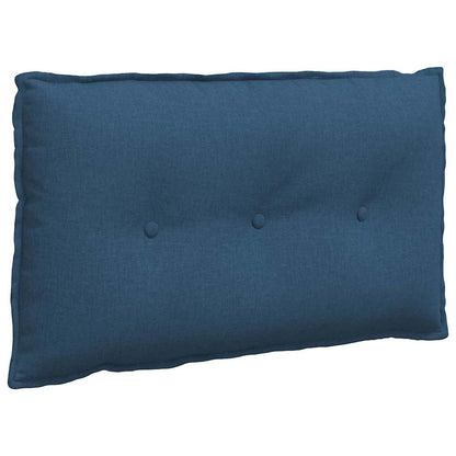 Polštář Na Záda Modrá 80 X 19 X 50 Cm Textil