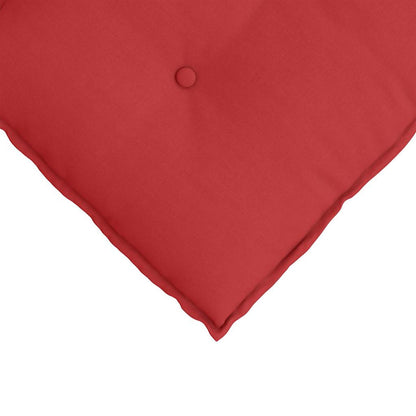 Polštář Na Záda Červená 80 X 19 X 50 Cm Textil