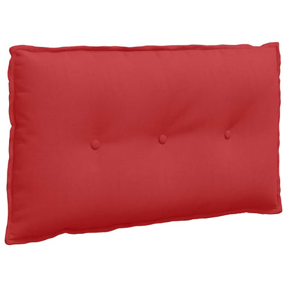 Polštář Na Záda Červená 80 X 19 X 50 Cm Textil