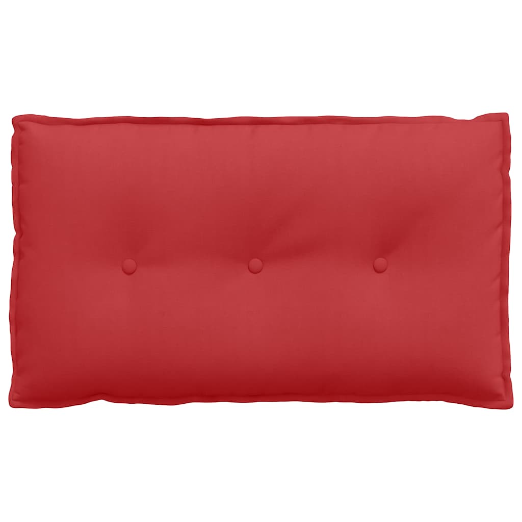 Polštář Na Záda Červená 80 X 19 X 50 Cm Textil