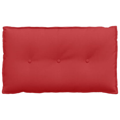 Polštář Na Záda Červená 80 X 19 X 50 Cm Textil