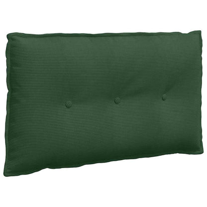 Polštář Na Záda Jungle Green 80 X 50 Cm Žebrovaná Látka