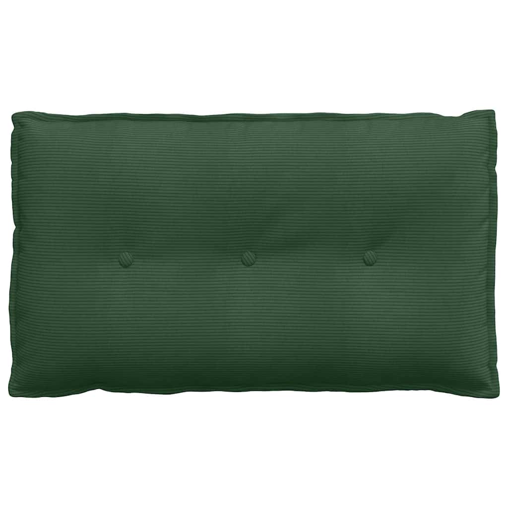 Polštář Na Záda Jungle Green 80 X 50 Cm Žebrovaná Látka