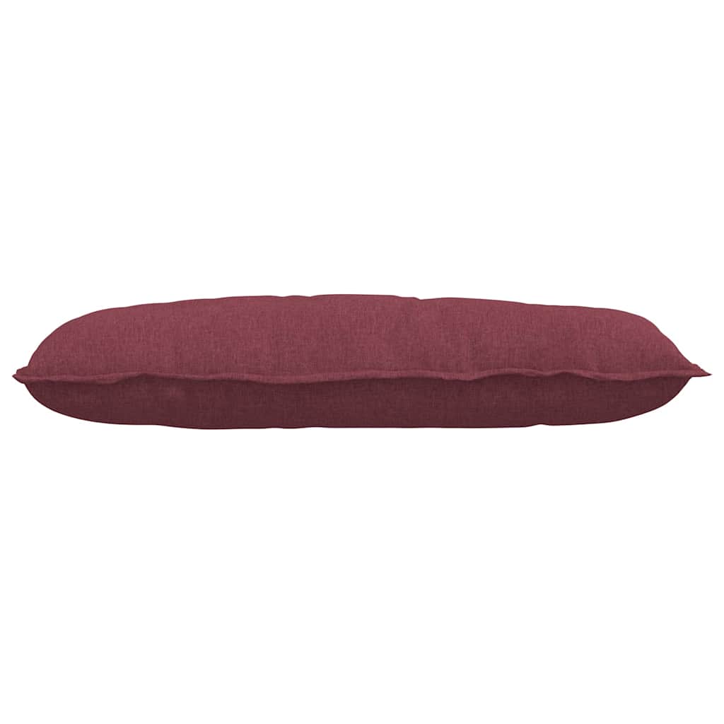 Polštář Na Záda Víno Červené 100 X 19 X 50 Cm Textil