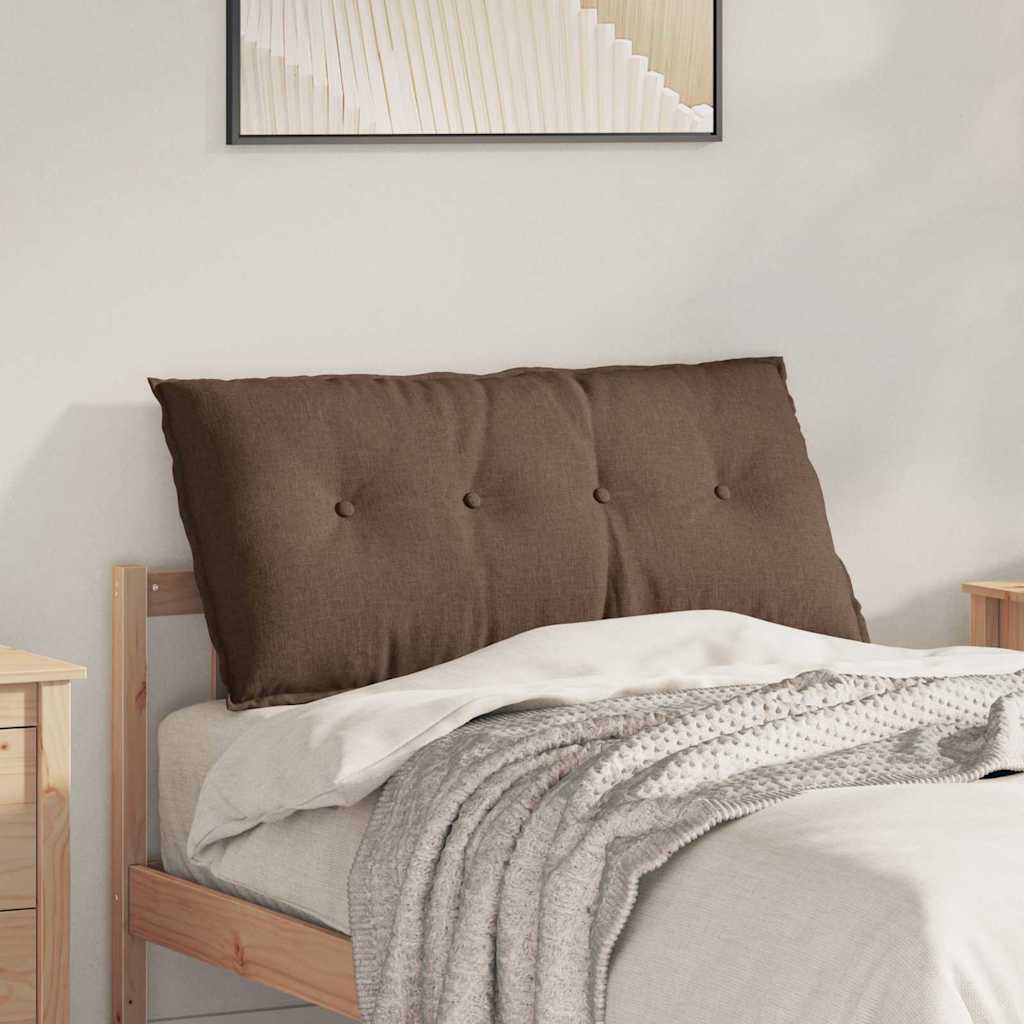 Polštář Na Záda Hnědá 100 X 19 X 50 Cm Textil