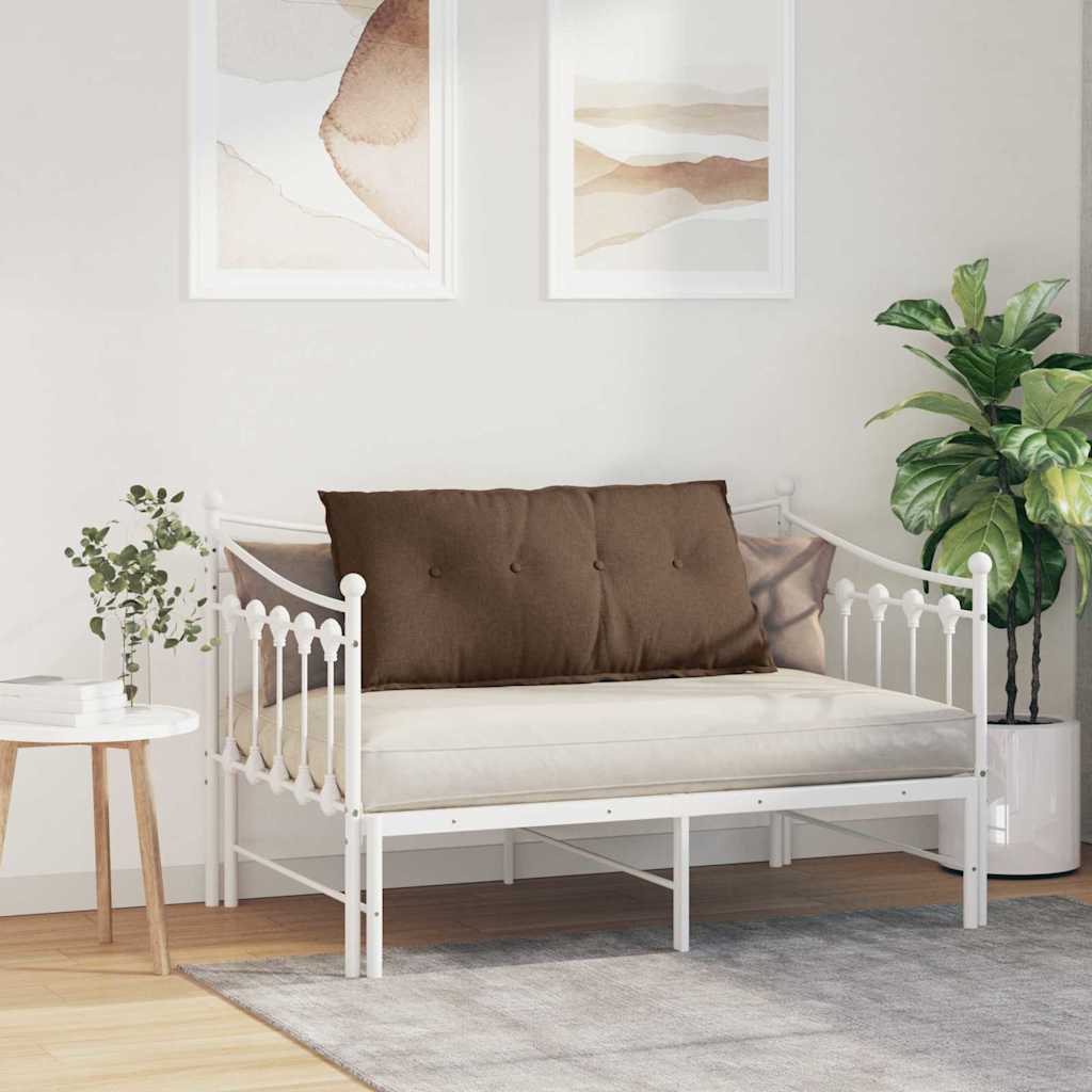 Polštář Na Záda Hnědá 100 X 19 X 50 Cm Textil