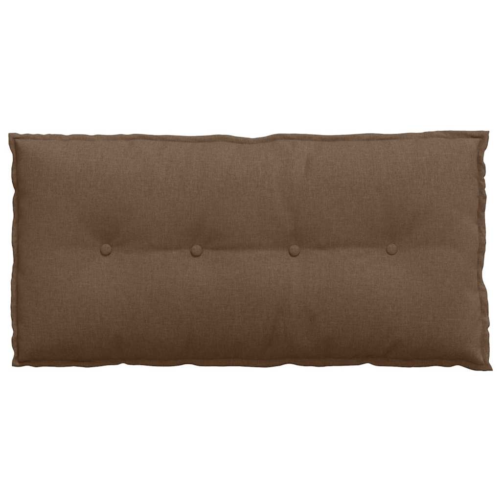 Polštář Na Záda Hnědá 100 X 19 X 50 Cm Textil