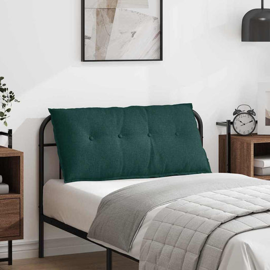 Polštář Na Záda Tmavě Zelená 100 X 19 X 50 Cm Textil