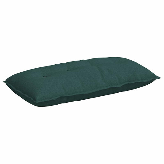 Polštář Na Záda Tmavě Zelená 100 X 19 X 50 Cm Textil