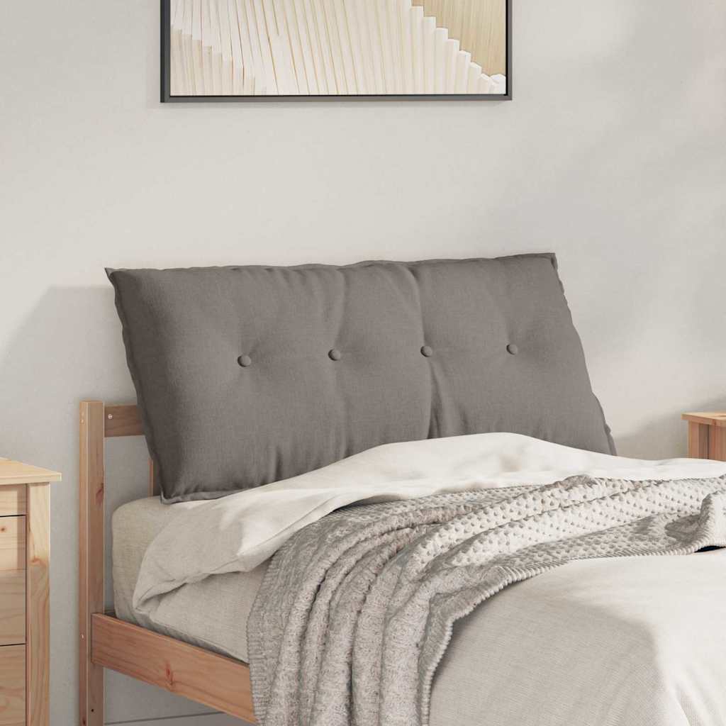 Polštář Na Záda Taupe 100 X 19 X 50 Cm Textil