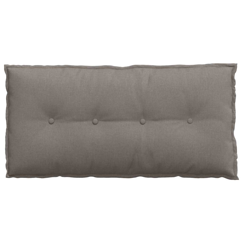 Polštář Na Záda Taupe 100 X 19 X 50 Cm Textil