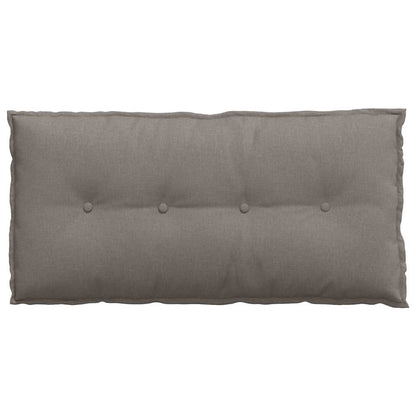 Polštář Na Záda Taupe 100 X 19 X 50 Cm Textil