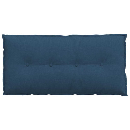 Polštář Na Záda Modrá 100 X 19 X 50 Cm Textil