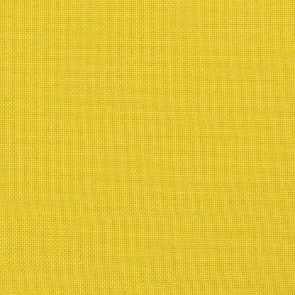 Polštář Na Záda Světlá Žlutá 100 X 19 X 50 Cm Textil