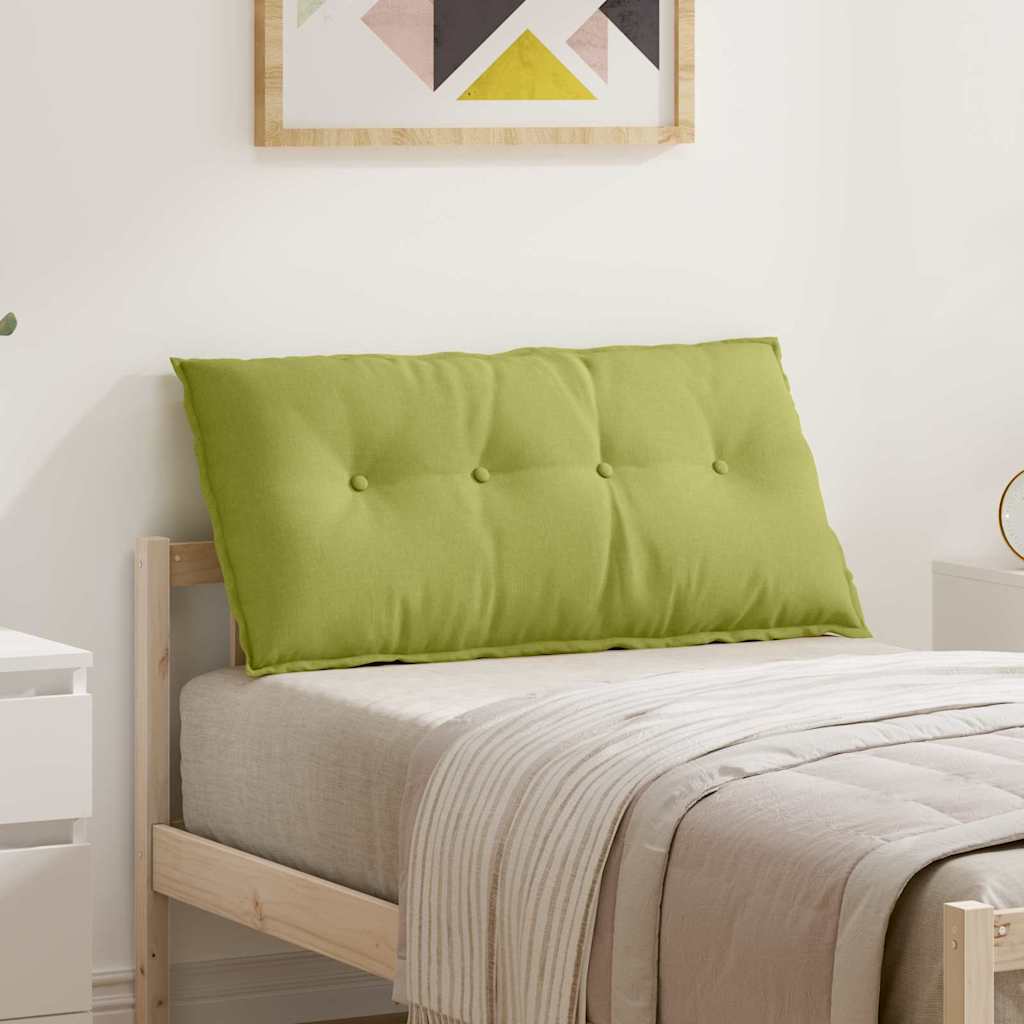 Polštář Na Záda Světlá Zelená 100 X 19 X 50 Cm Textil