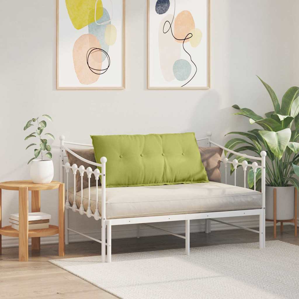 Polštář Na Záda Světlá Zelená 100 X 19 X 50 Cm Textil