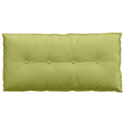 Polštář Na Záda Světlá Zelená 100 X 19 X 50 Cm Textil