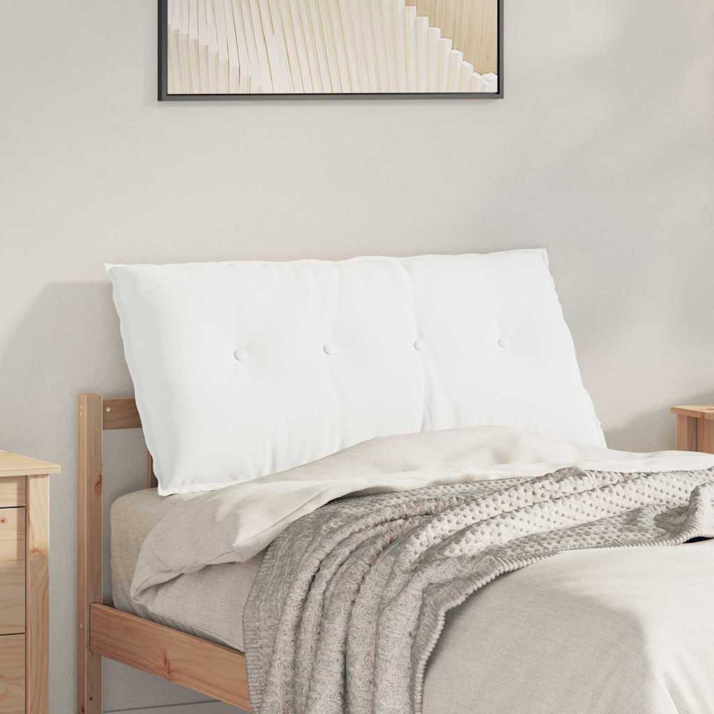 Polštář Na Záda Bílá 100 X 19 X 50 Cm Textil