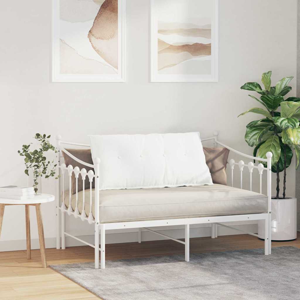 Polštář Na Záda Bílá 100 X 19 X 50 Cm Textil