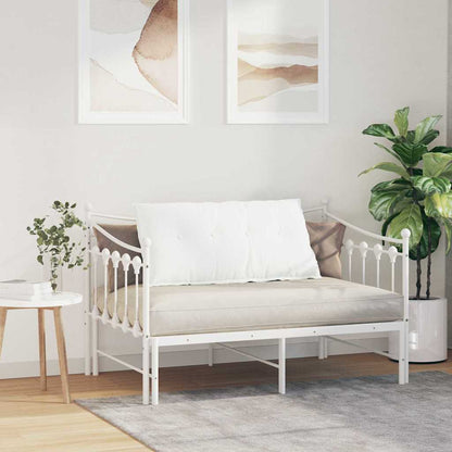 Polštář Na Záda Bílá 100 X 19 X 50 Cm Textil