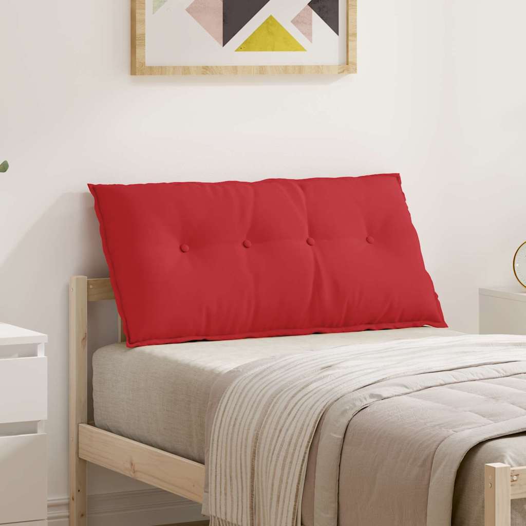 Polštář Na Záda Červená 100 X 19 X 50 Cm Textil