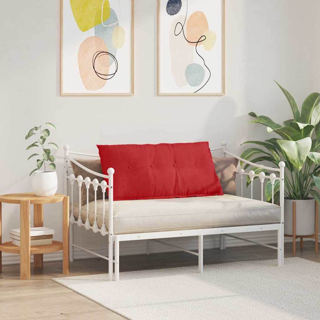 Polštář Na Záda Červená 100 X 19 X 50 Cm Textil