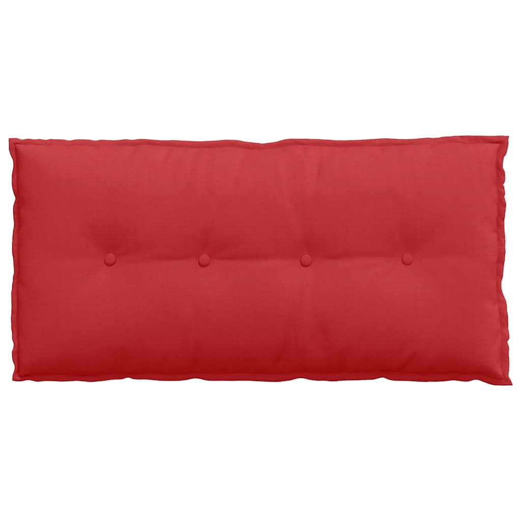 Polštář Na Záda Červená 100 X 19 X 50 Cm Textil