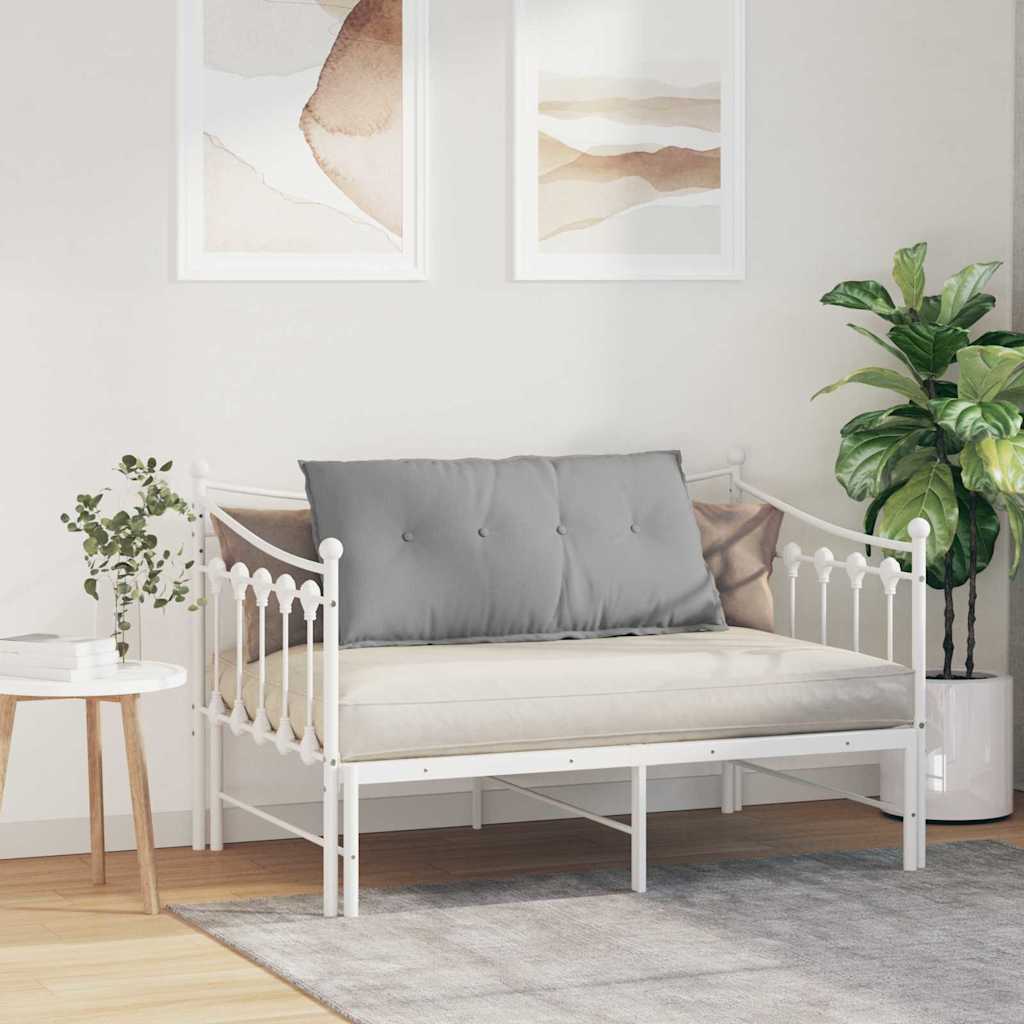 Polštář Na Záda Oblačno Šedá 100 X 19 X 50 Cm Textil