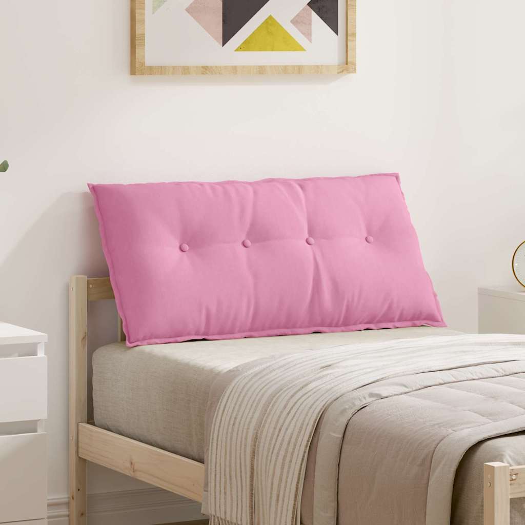 Polštář Na Záda Růžová 100 X 19 X 50 Cm Textil