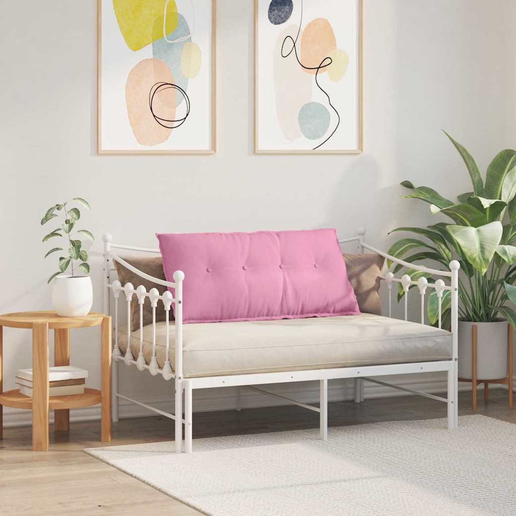 Polštář Na Záda Růžová 100 X 19 X 50 Cm Textil