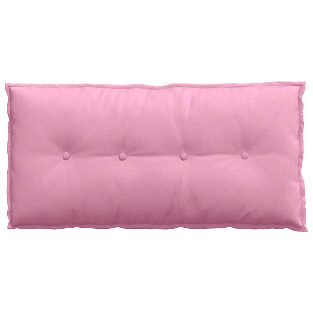 Polštář Na Záda Růžová 100 X 19 X 50 Cm Textil