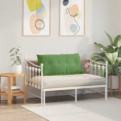 Polštář Na Záda Světlá Zelená 100 X 50 Cm Žebrovaná Látka