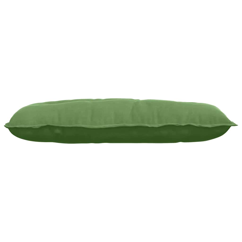 Polštář Na Záda Světlá Zelená 100 X 50 Cm Žebrovaná Látka
