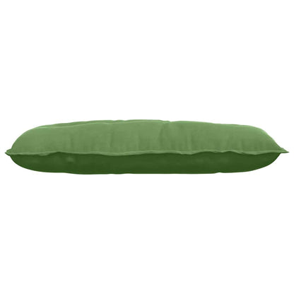 Polštář Na Záda Světlá Zelená 100 X 50 Cm Žebrovaná Látka