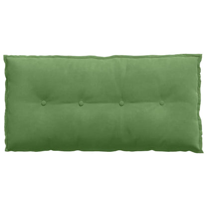 Polštář Na Záda Světlá Zelená 100 X 50 Cm Žebrovaná Látka