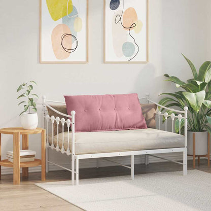 Polštář Na Záda Růžová 100 X 50 Cm Žebrovaná Látka
