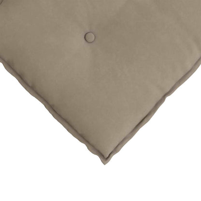 Polštář Na Záda Taupe 100 X 50 Cm Mikrovlákno