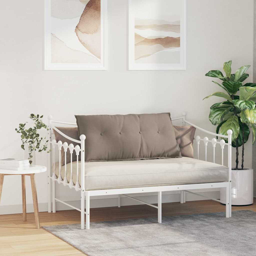 Polštář Na Záda Taupe 100 X 50 Cm Mikrovlákno
