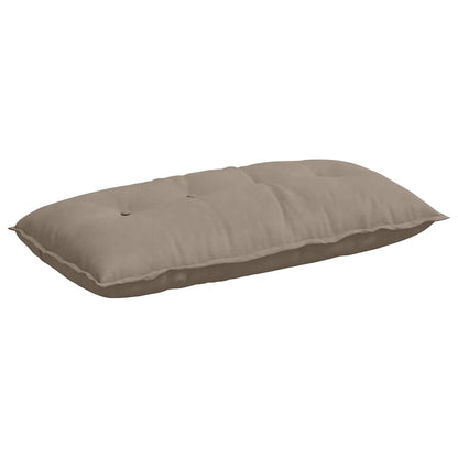 Polštář Na Záda Taupe 100 X 50 Cm Mikrovlákno