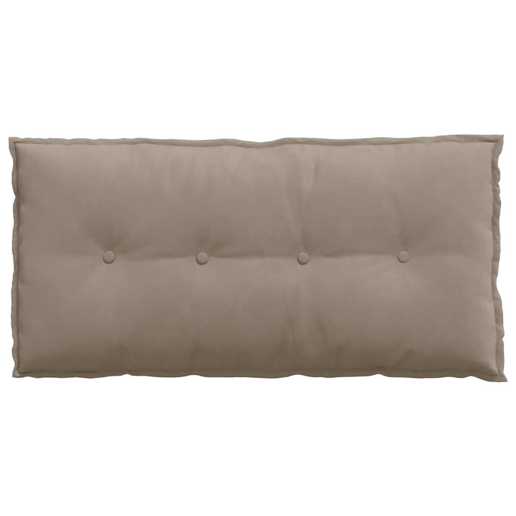 Polštář Na Záda Taupe 100 X 50 Cm Mikrovlákno