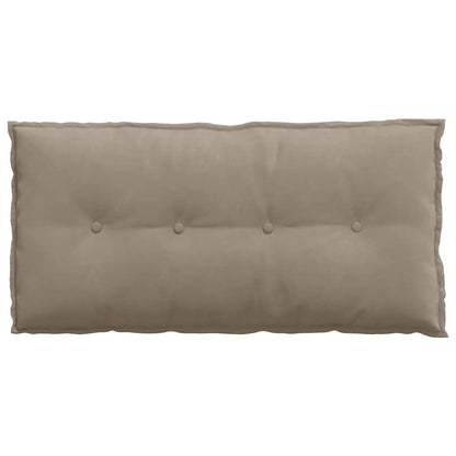 Polštář Na Záda Taupe 100 X 50 Cm Mikrovlákno